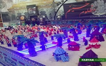 افتتاح نمایشگاه "از غدیر تا شام" در حیدریه امیرالمومنین شهر کرمانشاه