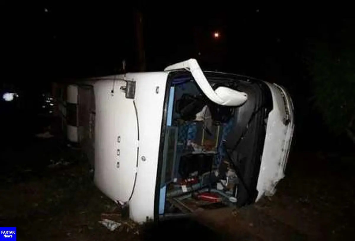 واژگونی اتوبوس در محور دامغان - سمنان کشته و زخمی برجا گذاشت