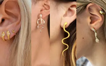 مدل‌های شیک گوشواره با طرح مار: انتخابی خاص برای زنان مدرن
