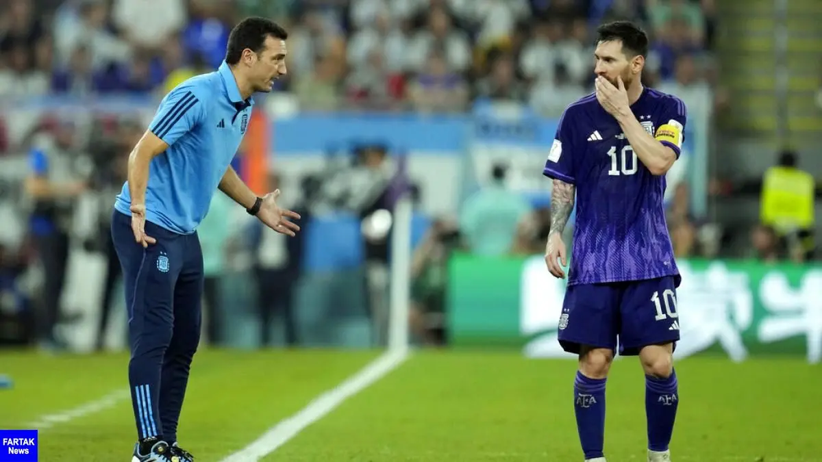 مکالمه عجیب مسی و سرمربی آرژانتین لو رفت /طوری بازی کنیم این تیم حذف شود!