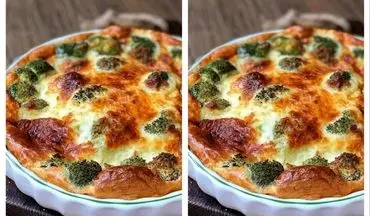 طرز تهیه کیش کلم بروکلی؛ غذای خوشمزه و سالم با پنیر پیتزا