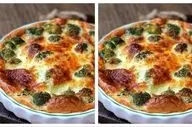 طرز تهیه کیش کلم بروکلی؛ غذای خوشمزه و سالم با پنیر پیتزا
