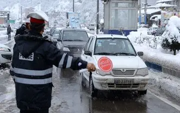 بارش برف و باران در محورهای 11 استان کشور