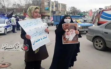 گزارش تصویری/ حضوری پر اقتدار از مردم کرمانشاه در راهپیمایی۲۲ بهمن