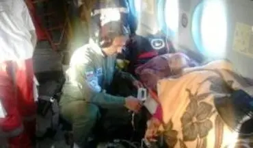 نجات جان کوهنورد البرزی در کوه‌های طارم توسط اورژانس هوایی زنجان