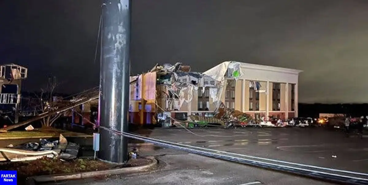 گردباد در آلاباما چندین خانه را ویران و تعدادی را مجروح کرد
