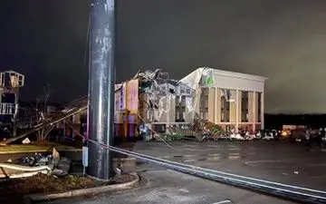 گردباد در آلاباما چندین خانه را ویران و تعدادی را مجروح کرد
