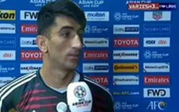 صحبت های علیرضا بیرانوند پس از بازی عراق 