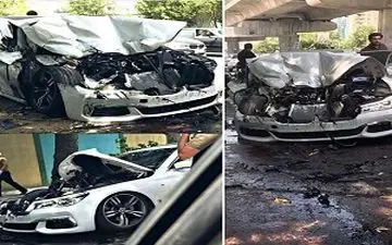 صحنه های وحشتناک تصادف+فیلم