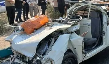 سه کشته در تصادف وانت و تریلی در صالح‌آباد تهران 