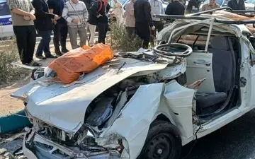 سه کشته در تصادف وانت و تریلی در صالح‌آباد تهران 