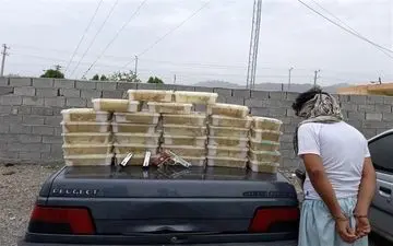 قاچاقچی فراری مواد مخدر ‌در زاهدان زمین‌گیر شد‌ 