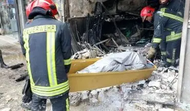 مرگ دلخراش جوان مشهدی بر اثر انفجار مهیب مغازه رنگ و ابزار