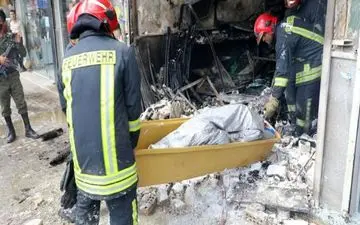 مرگ دلخراش جوان مشهدی بر اثر انفجار مهیب مغازه رنگ و ابزار