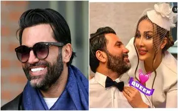 علیرضا نیکبخت واحدی در آغوش زن جوان در آسانسور + عکس