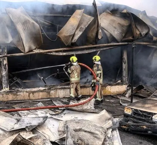 بازار بزرگ جنت‌آباد در آتش؛ لحظه‌ای که همه‌چیز خاکستر شد + ویدئو