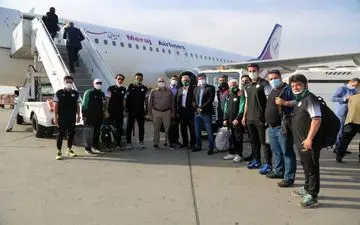 تیم فوتبال ذوب آهن، وارد  مشهد مقدس شد 