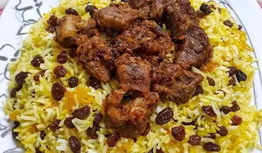 طرز تهیه کشمش پلوی مجلسی| خیلی خوشمزه س!