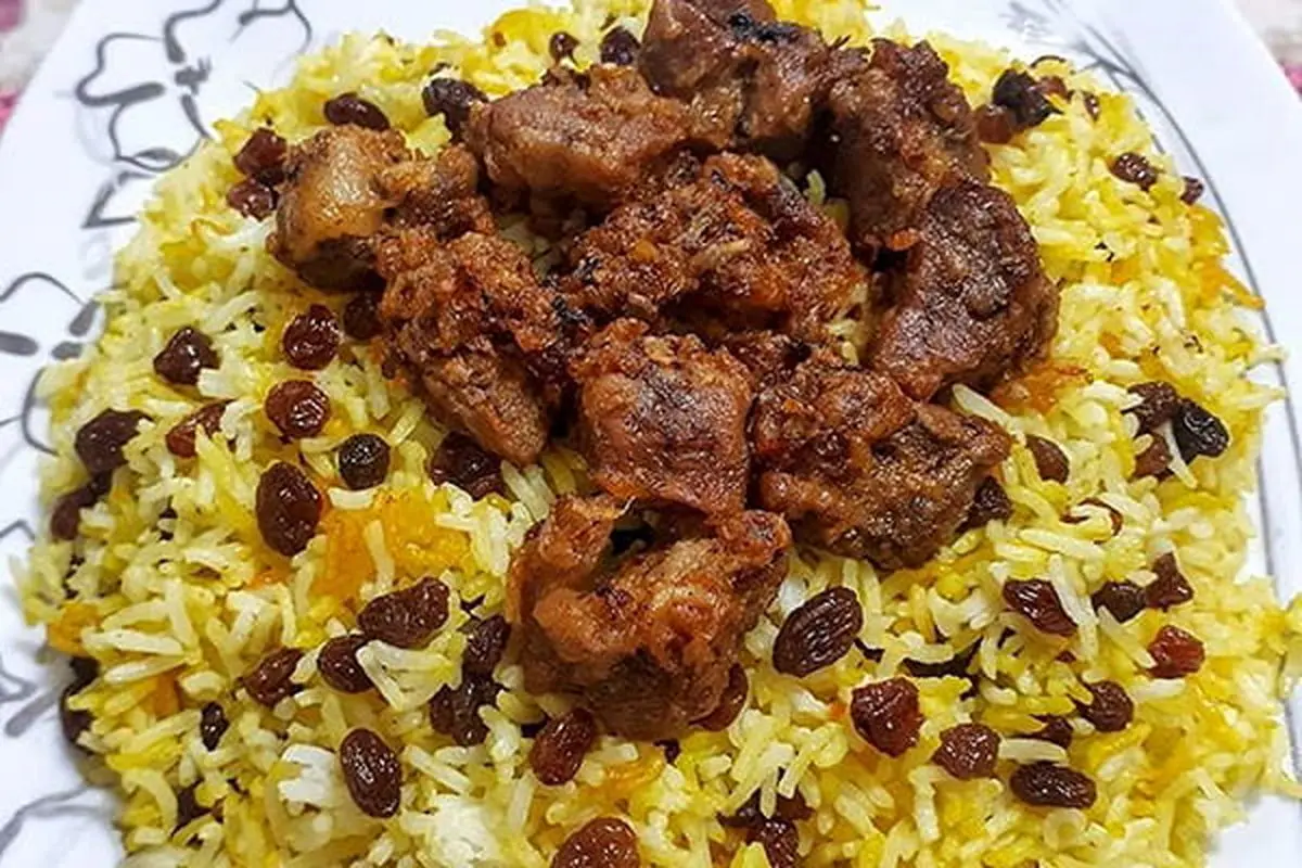 طرز تهیه کشمش پلوی مجلسی| خیلی خوشمزه س!