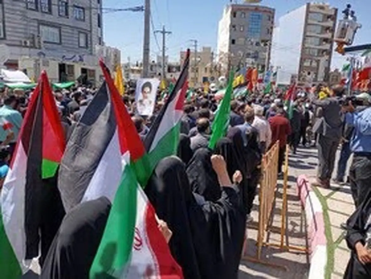 راهپیمایی روز قدس در ایلام و ۳۵ نقطه استان برگزار شد