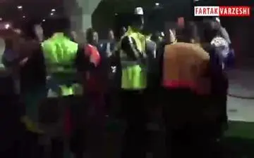 جنجال و درگیری در پایان بازی سایپا و پرسپولیس 