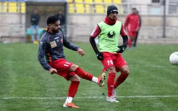 گزارش تمرین پرسپولیس زیر بارش برف