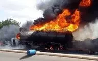 حریق تانکر سوخت در جاده مشهد- تربت‌حیدریه منجر به مرگ راننده شد