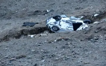 سقوط «دنا» به دره در جاده چالوس با سه کشته