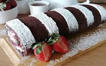 طرز تهیه رولت توت فرنگی| خیلی عالیه!