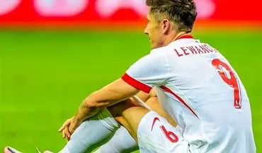 لواندوفسکی بازی اول لهستان در یورو ۲۰۲۴ را از دست داد 
