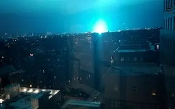 شب نیویورک به ناگهان آبی و نورانی شد + فیلم