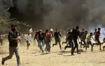 زخمی شدن ۲۲ فلسطینی در چهل و چهارمین راهپیمایی بازگشت