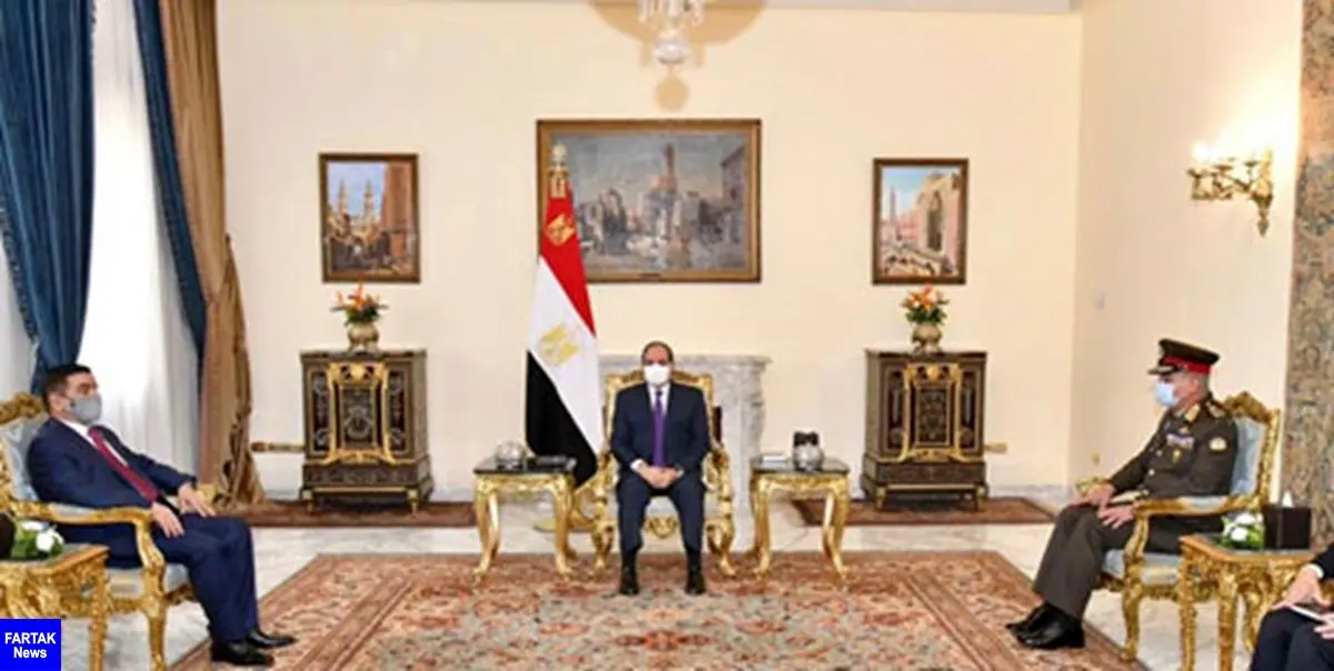 دیدار وزیر دفاع عراق با رئیس‌جمهور مصر