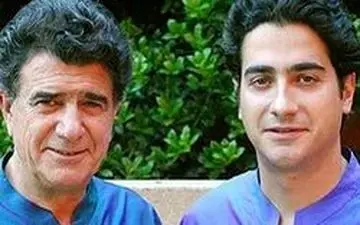 اشک‌های پسر شجریان بر سر مزار پدرش