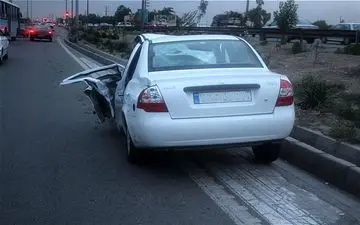 تصادف شدید دو خودرو در اتوبان کاشان- قم؛  7 نفر مصدوم شدند