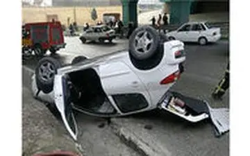 واژگونی مرگبار پژو 207 در کرج