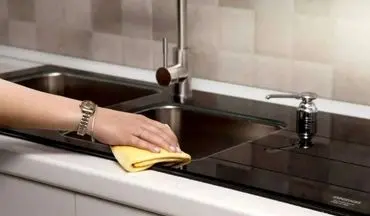 ترفند تمیز کردن سینک ظرفشویی | سینک ظرفشویی مثل روز اولش تمیز میشه!+ویدیو