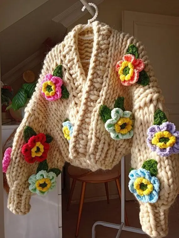 LeilaycaExotic-Lotus-Blossom-Chunky-Knit-Cardigan-fluffy-Cardigan-3d-fluffy-knit-jacket-unique-Multicolored-Floral-Sweater-for-woman