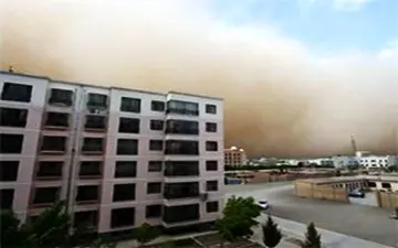 فیلمی متفاوت از وقوع طوفان شن در چین