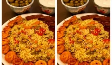 طرز تهیه پلو اسپانیایی؛ غذای خوشمزه و سالم با سبزیجات تازه