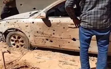  حملات جنگنده‌های آمریکایی به یک منطقه در لیبی