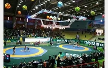 تصاویر جدید از فوت ناگهانی پیشکسوت کشتی حین مسابقه+ تصاویر