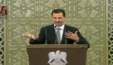لحظه افت فشار خون بشار اسد در پارلمان جدید سوریه 