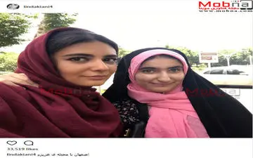 سلفی لیندا کیانی با پوشش و میکاپ جالب در اصفهان (عکس)