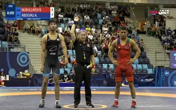 برد عبدولی در نیمه نهایی کشتی وزن 71 مقابل آذربایجان + فیلم