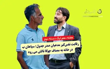 رقابت نفس‌گیر مدعیان صدر جدول؛ سپاهان ب در خانه به مصاف چوکا تالش می رود 