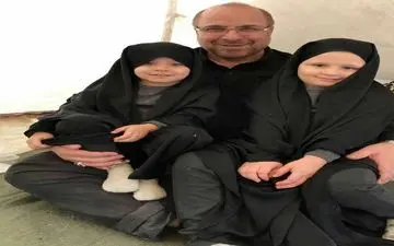 عکس/ قالیباف و نوه‌هایش در مراسم اربعین