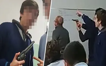 صحنه‌ای وحشتناک در یکی از مدارس آرژانتین! 