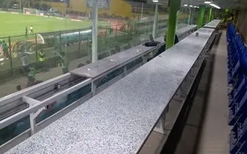 افتتاح جایگاه خبرنگاران ورزشگاه تختی آبادان