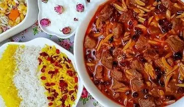 طرز تهیه خورش خلال کرمانشاهی با گوشت و زرشک سیاه؛ طعمی اصیل و مجلسی